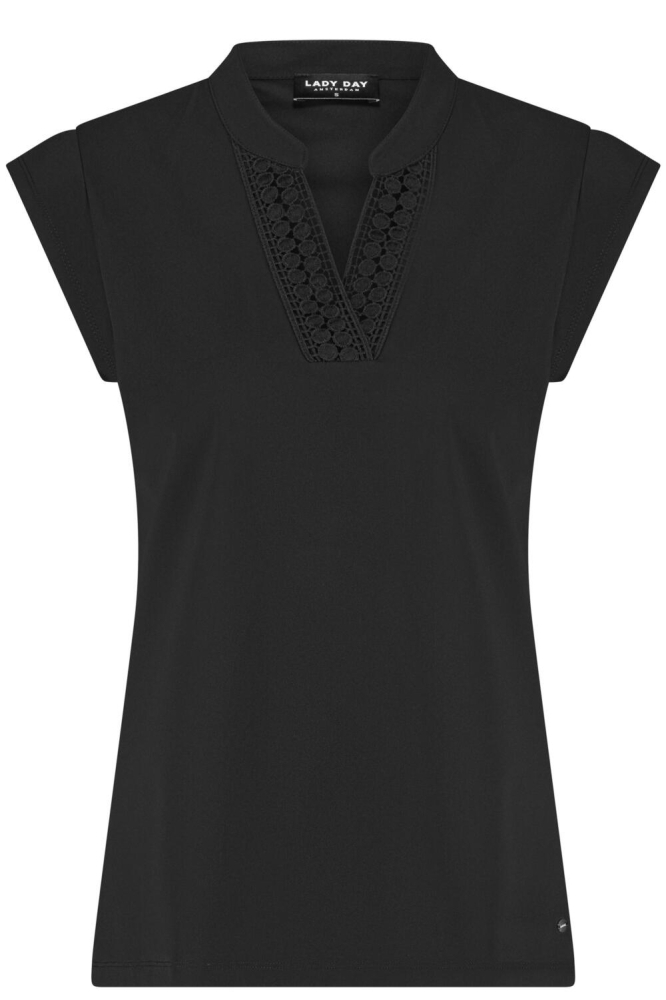 COURTNEY BLOUSE L24 375 2543 BLACK